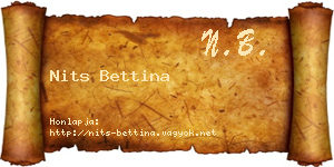 Nits Bettina névjegykártya